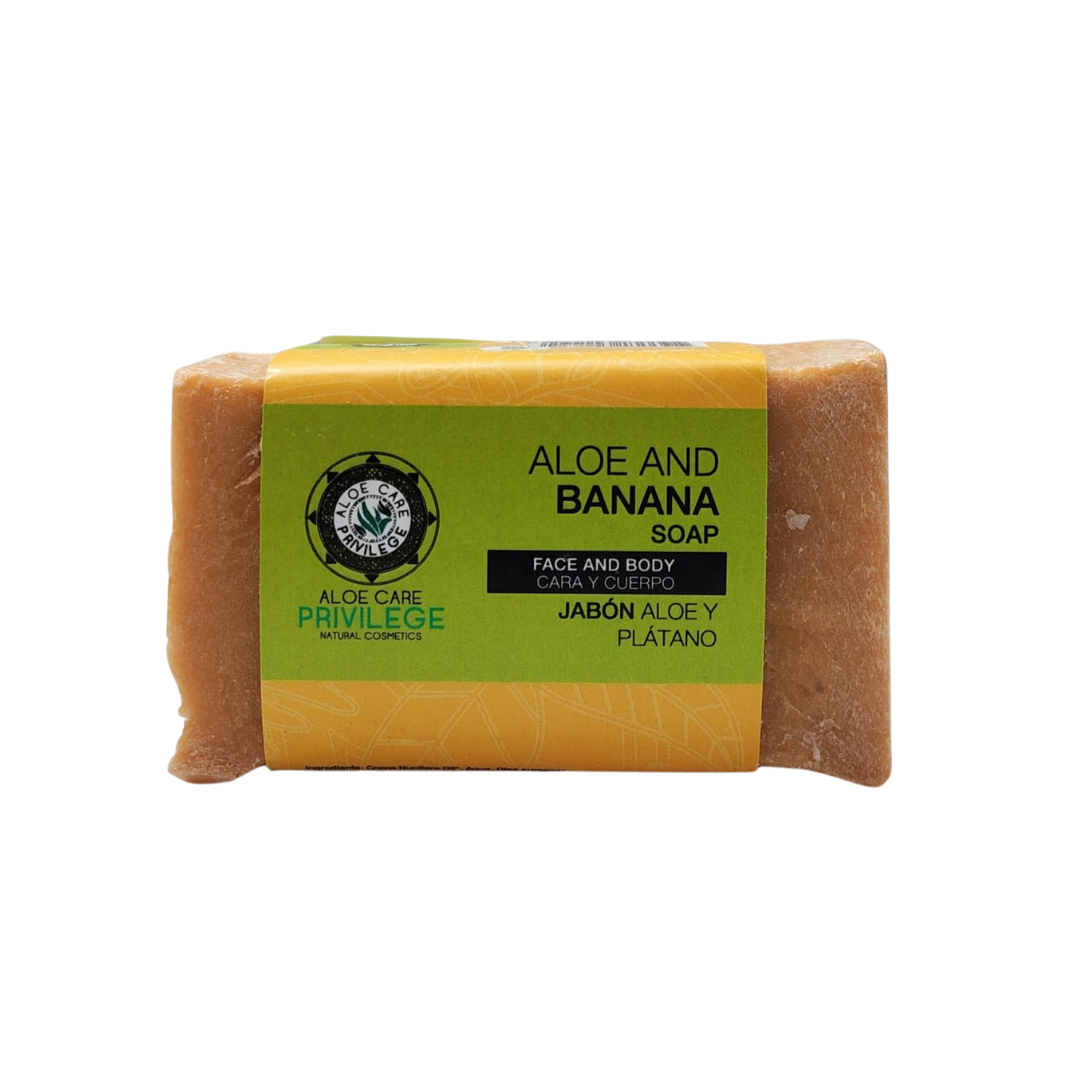 ​Jabón Artesanal Aloe Vera y banana.