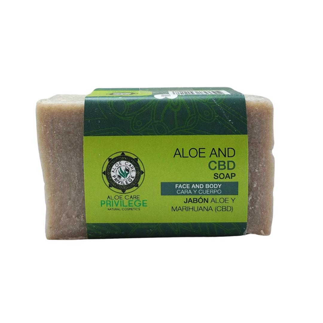 ​Jabón Artesanal Aloe Vera y CBD