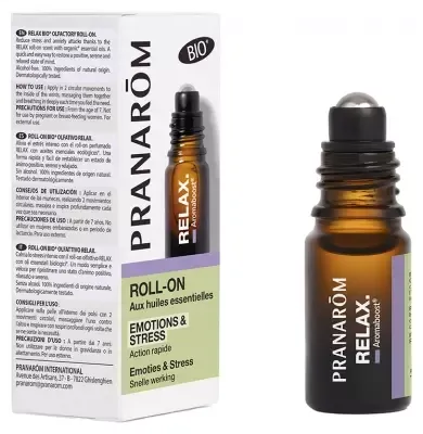 Pranarôm Aromaboost Relax - Détente Roll-On aux Huiles Essentielles (BIO) (5 ml)