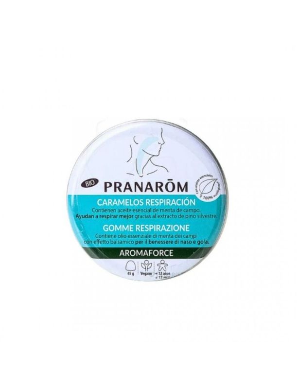 Pranarom Aromaforce Caramelos Emolientes Mentas (45g)