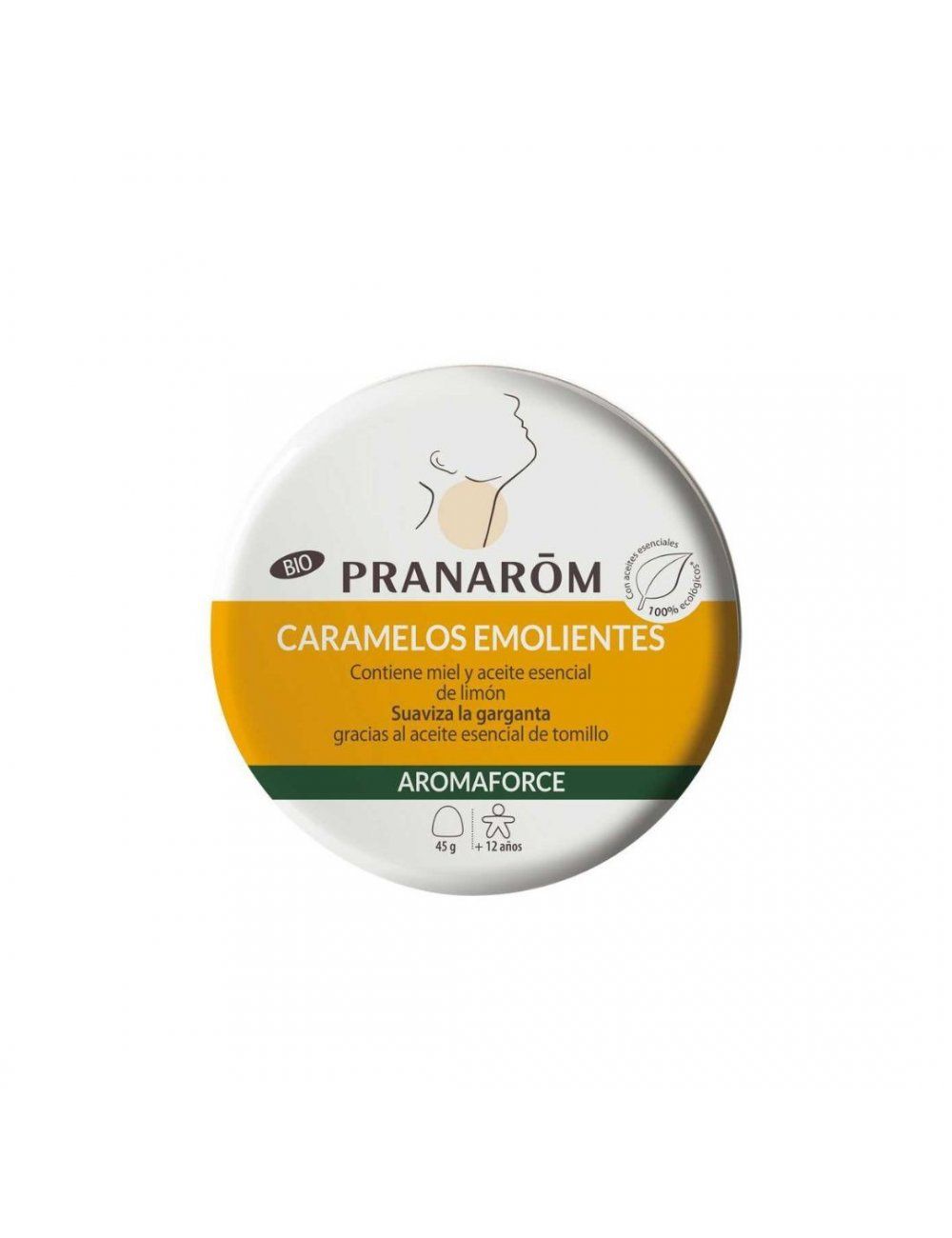 Pranarom Aromaforce Caramelos Emolientes de miel y limón (45g)
