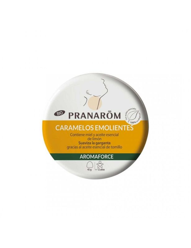 Pranarom Aromaforce Caramelos Emolientes de miel y limón (45g)