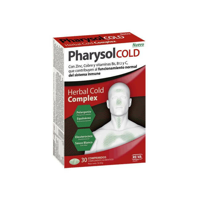 Pharysol Cold Nariz, garganta y faringe (30comp) Pharysol Cold Nariz, garganta y faringe (30comp)