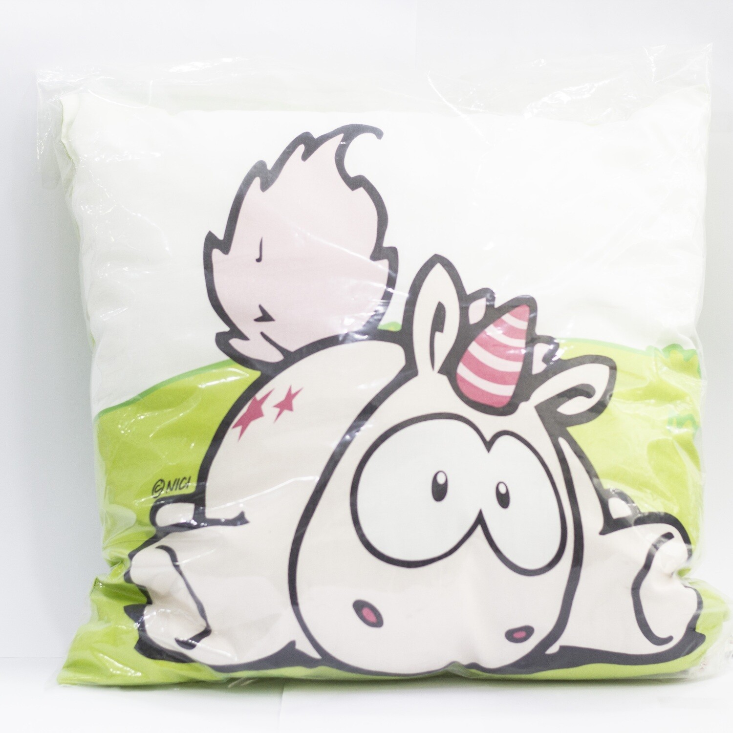 Nici cojín de tela unicornio