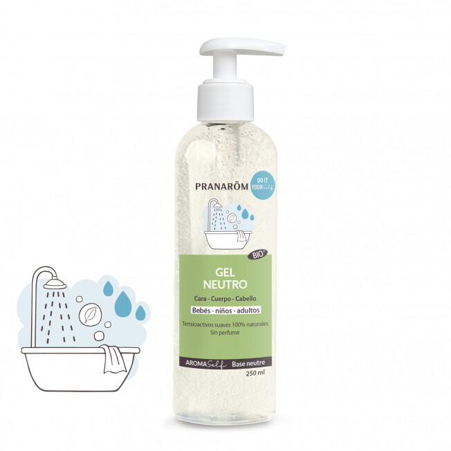 Pranarom Gel Neutro cara, cuerpo y cabello (Bio) (250ml) Pranarom Gel Neutro cara, cuerpo y cabello (Bio) (250ml)