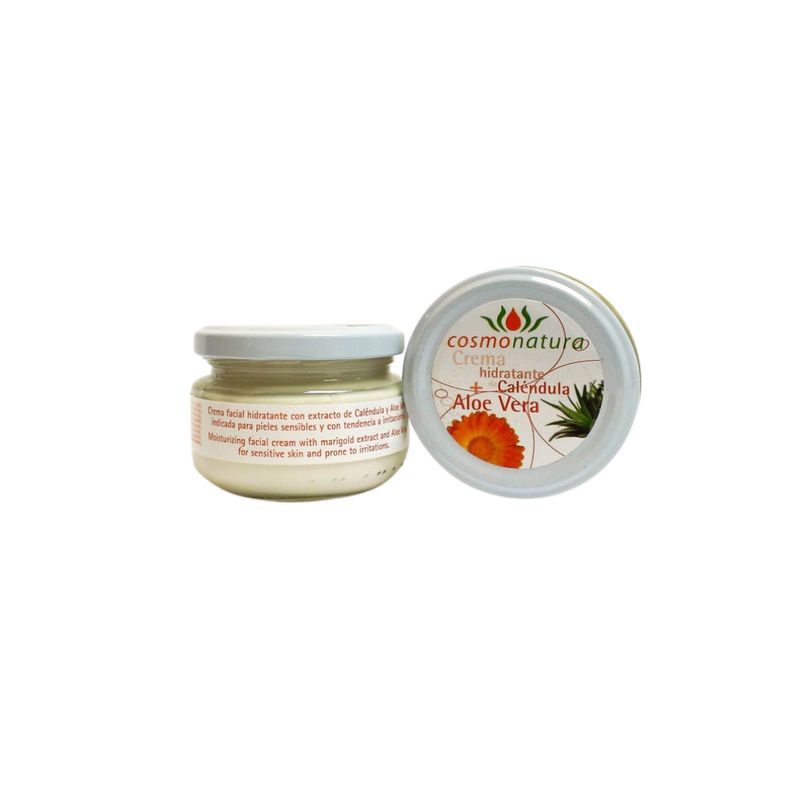 Crema hidratante y regeneradora de caléndula y Aloe Vera (120ml) Crema hidratante y regeneradora de caléndula y Aloe Vera (120ml)