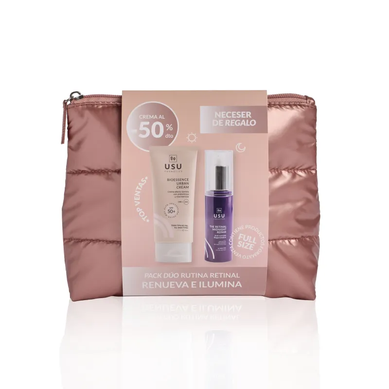Usu Cosmetic. Pack Dúo Rutina Retinal: Renueva e Ilumina.