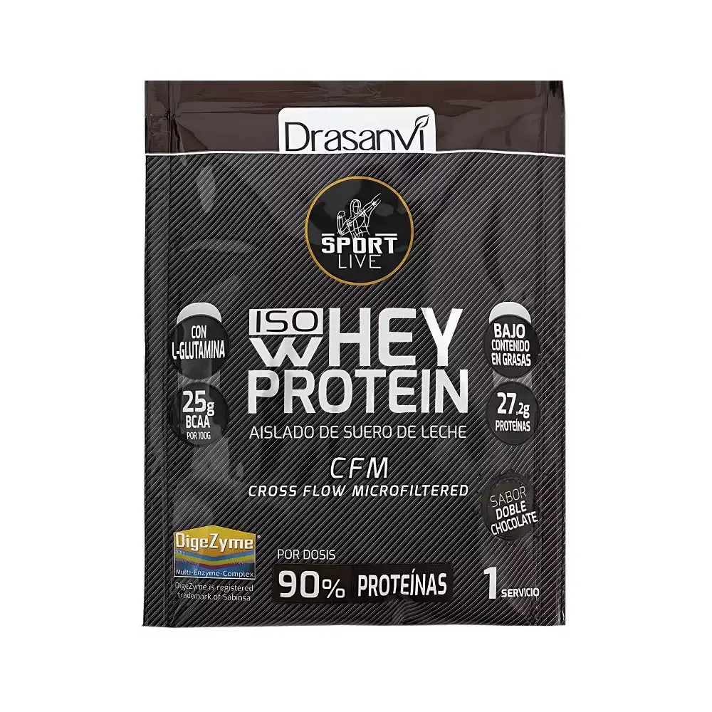 Drasanvi Whey Protein Aislado Doble de chocolate (30gr)