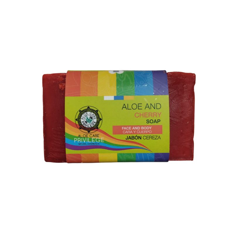 ​Jabón Artesanal de Aloe Vera y cereza