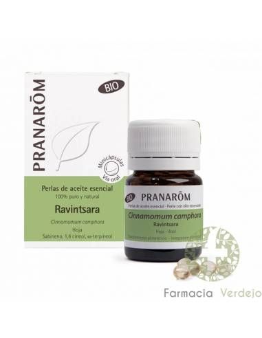 Pranarom Ravintsara perlas de aceite esencial (60 perlas)