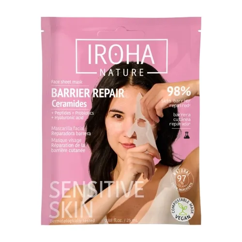 Iroha Nature Mascarilla facial con ceramidas Barrier Repair Iroha Nature Mascarilla facial con ceramidas Barrier Repair