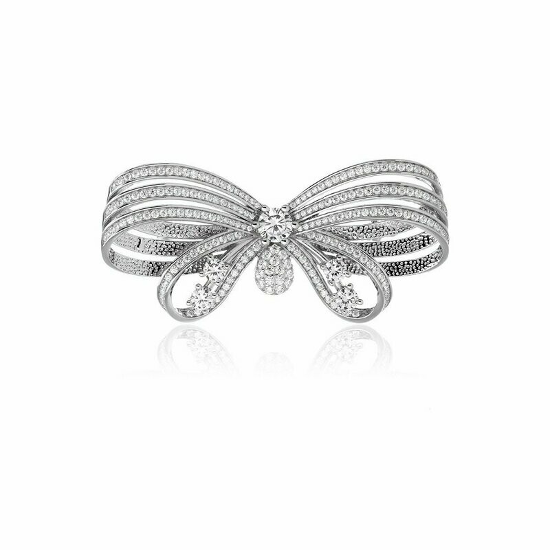 Broche lazo plata