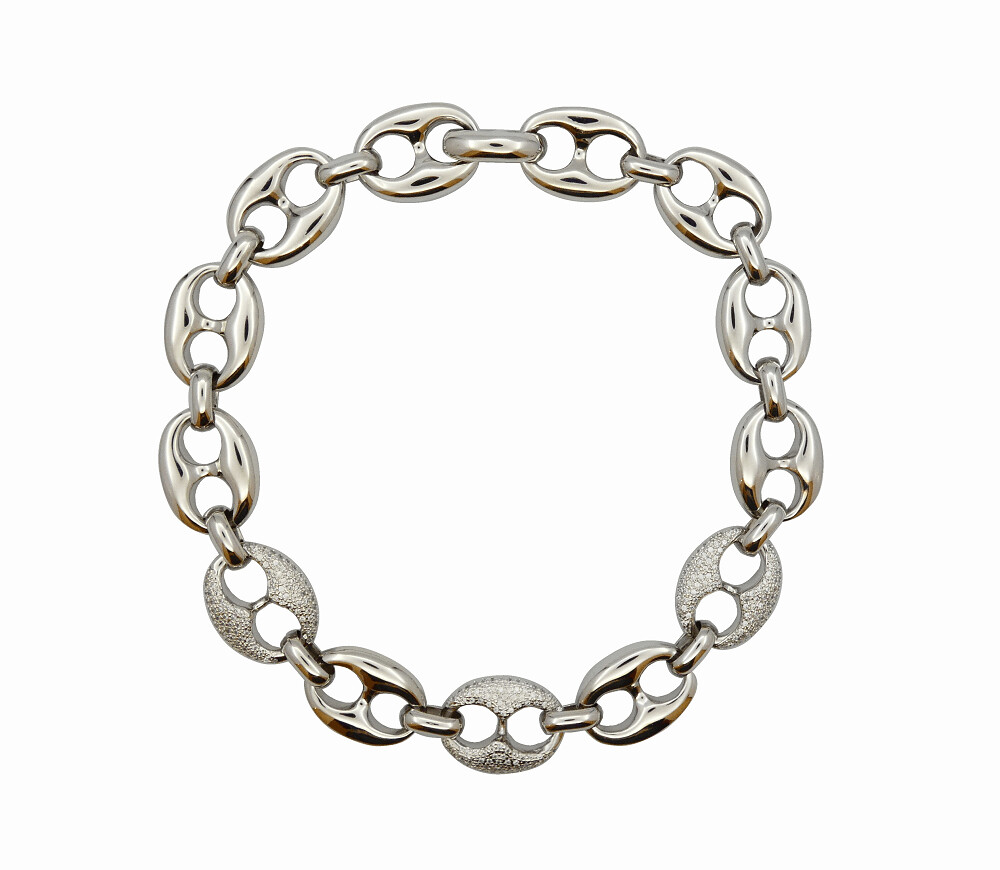 Collar de calabrote y circonitas