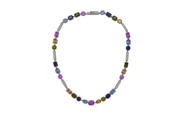 Collar piedras multicolor