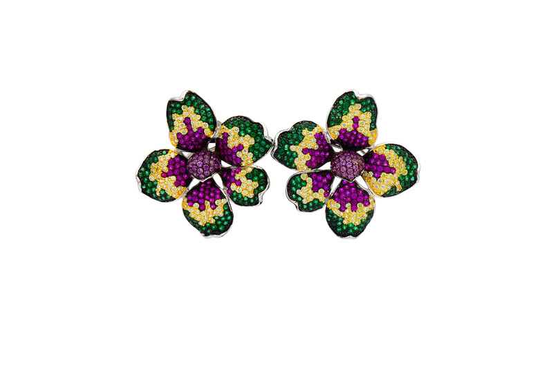 Pendientes flor
