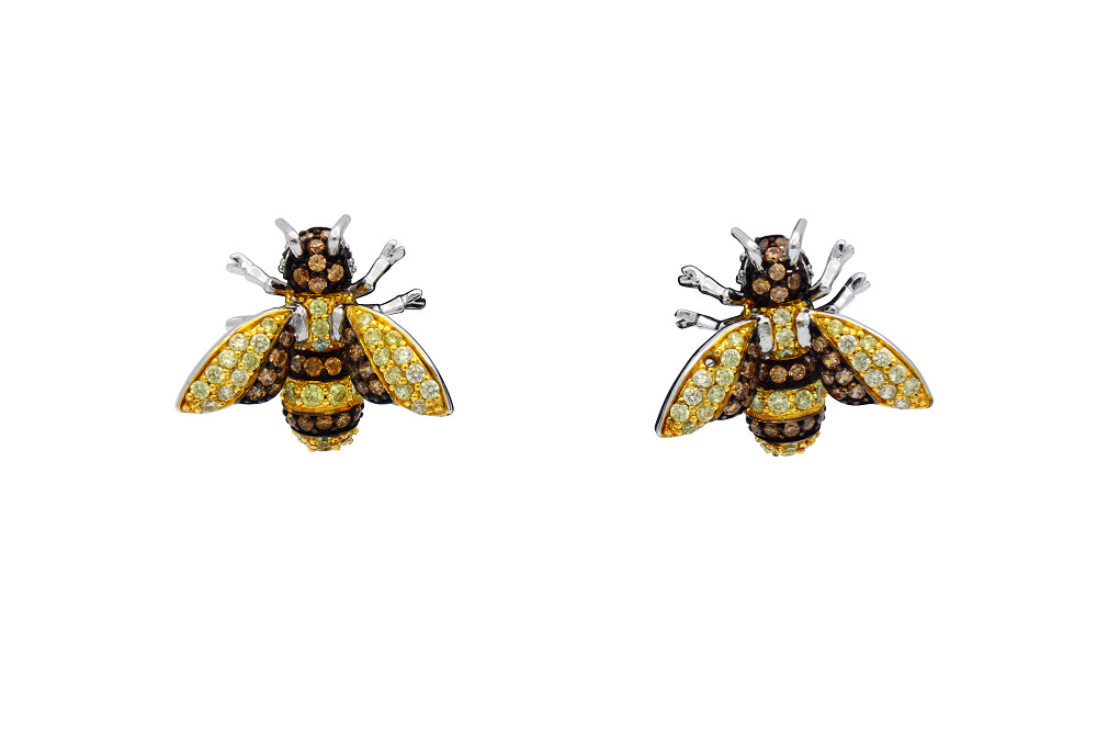 Pendientes abeja color