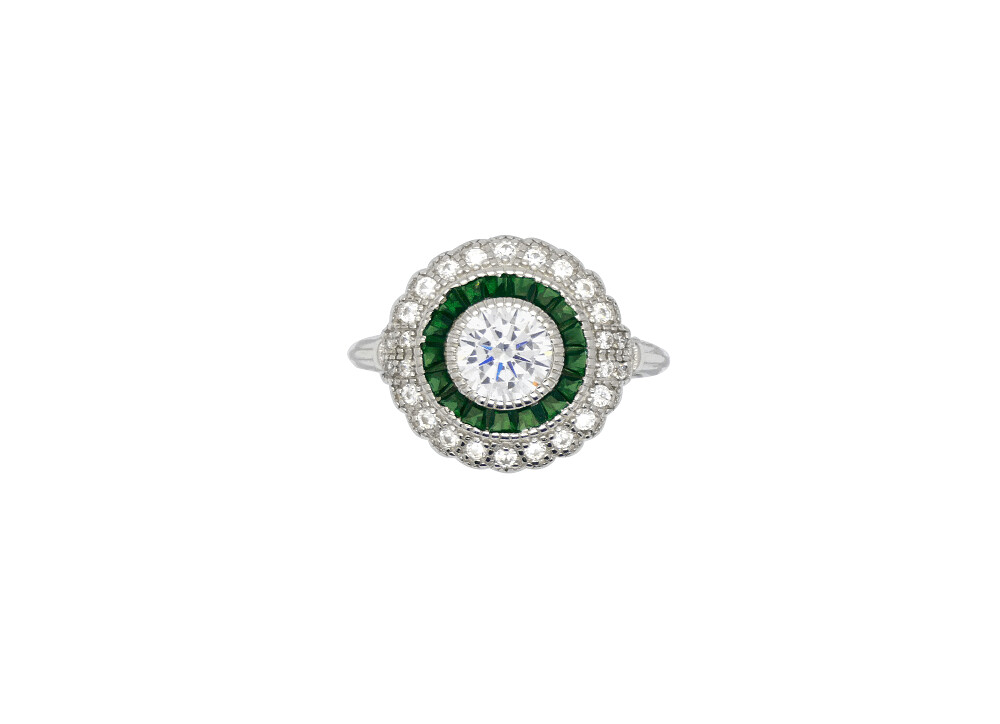 Anillo ojo de perdiz redondo