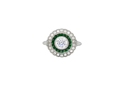 Anillo ojo de perdiz redondo
