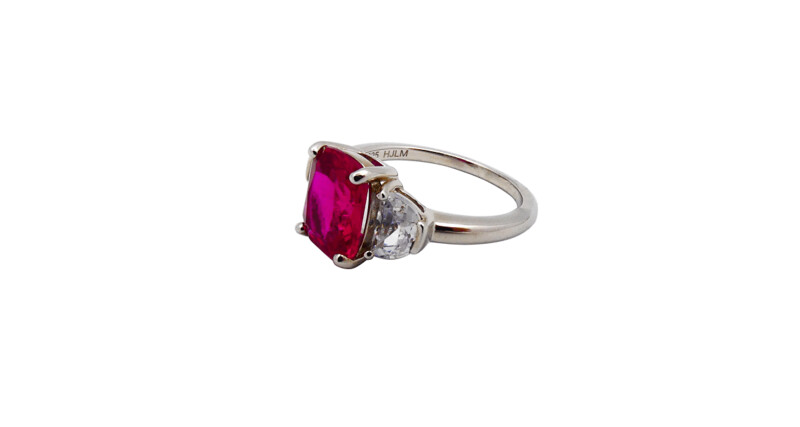 Anillo plata con piedra color