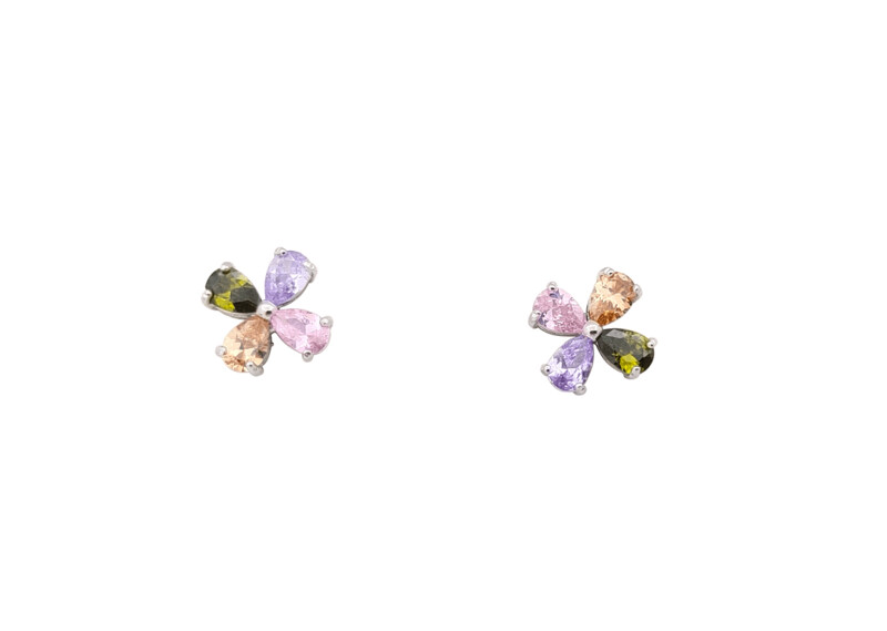 Pendientes cuatro pétalos