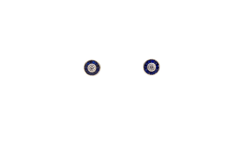 Pendientes ojo de perdiz redondos pequeños