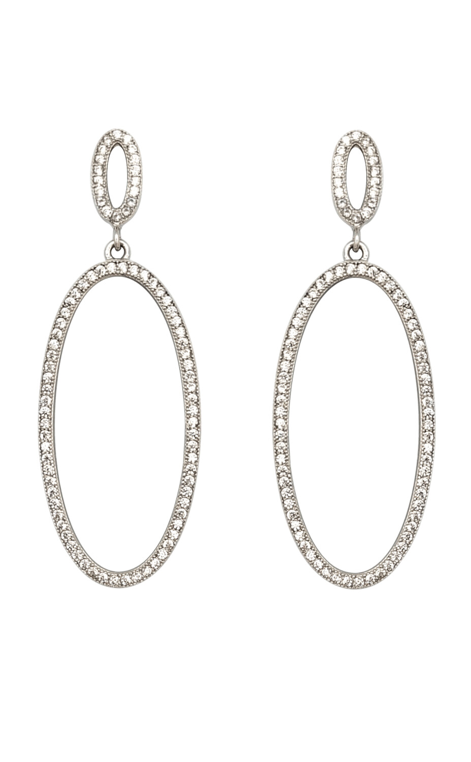 Pendientes largo con circonitas