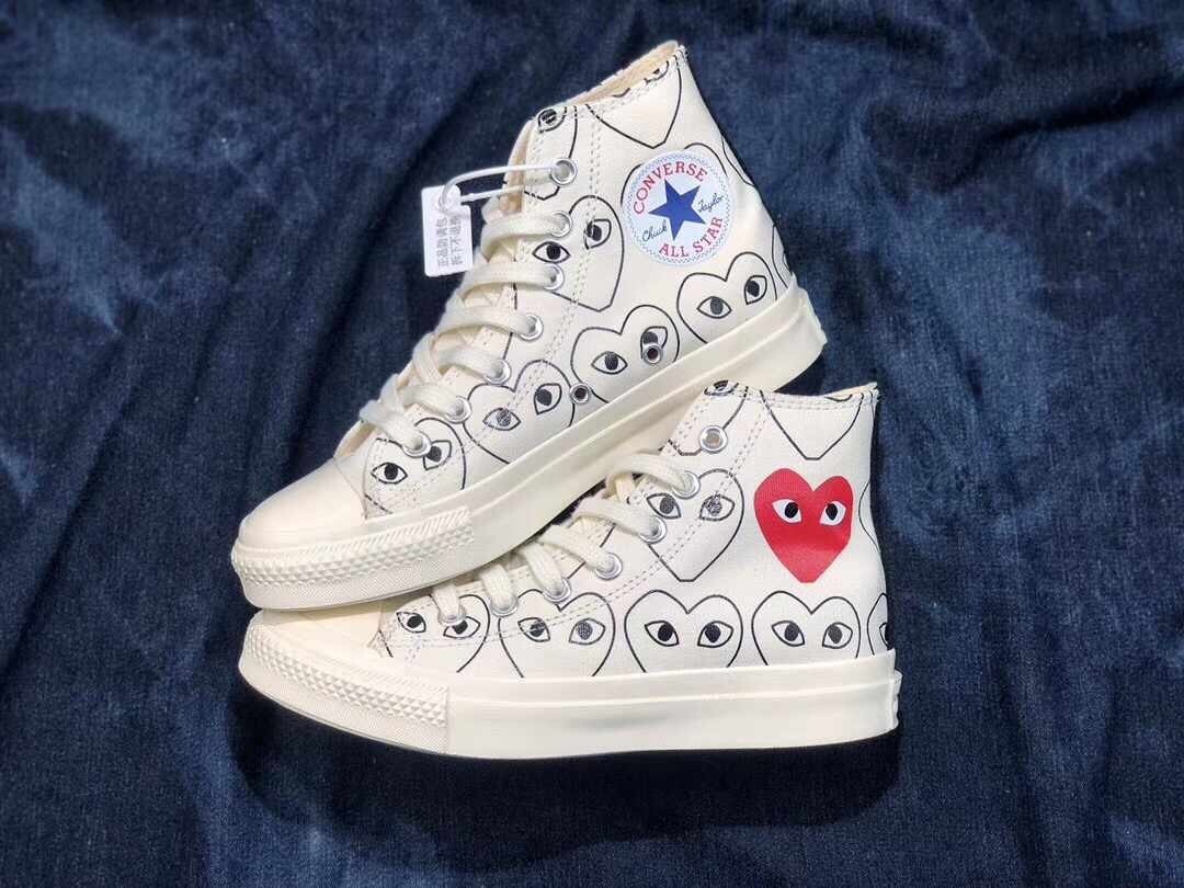 The Converse x Comme des Garçons PLAY Chuck 70 • Available on Pre-order • 1 Month Period 