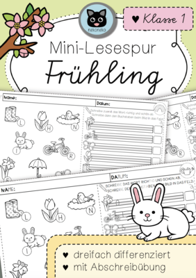 Mini-Lesespur Frühling | 1. Klasse | differenziert