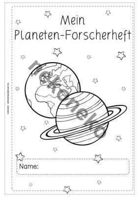 Mein Planeten - Forscherheft | zwei Versionen | ab Kl. 3