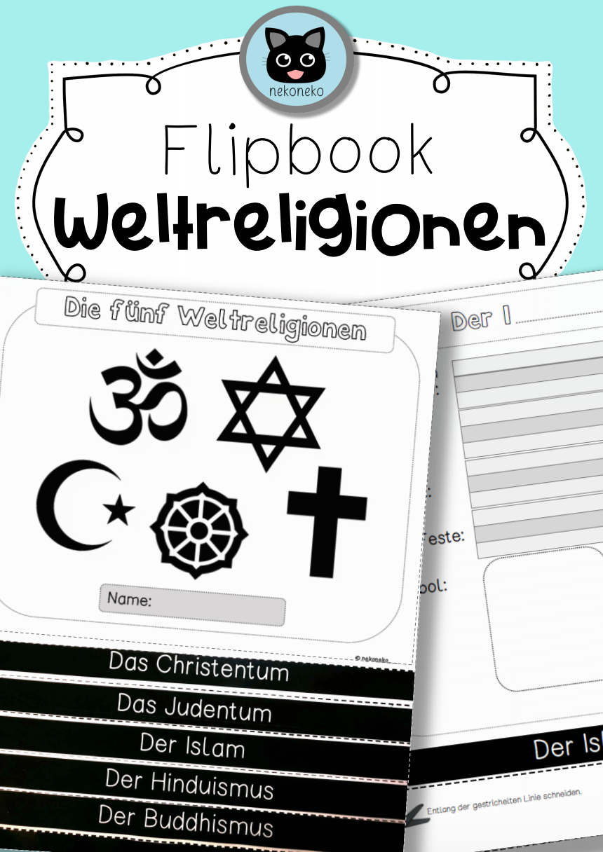 Flipbook - Weltreligionen