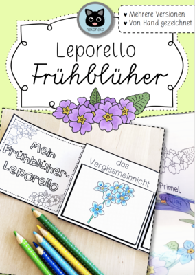 Leporello Frühblüher | differenziert | mehrere Versionen