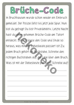 Bruchrechnen | Knacke den Brüche-Code | Division