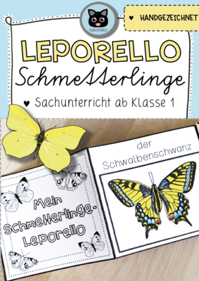 Leporello Schmetterlinge | Sachunterricht ab Klasse 1
