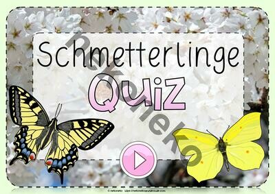 Interaktive PDF | Quiz | Schmetterlinge | ab Klasse 1
