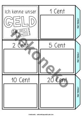 Leporello | Unser Geld | Euro &amp; Cent | ab Klasse 1