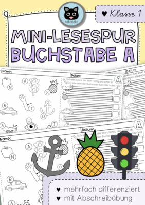 Komplettpaket | Mini-Lesespuren | ABC | Alphabet