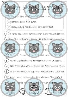 Ein Wort zu viel | Lesen, lachen, schreiben | HERBST