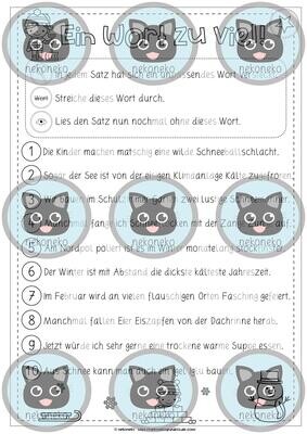 Ein Wort zu viel | Lesen, lachen, schreiben | Winter