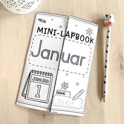 Die 12 Monate | SPARPAKET Mini-Lapbooks | Sachunterricht