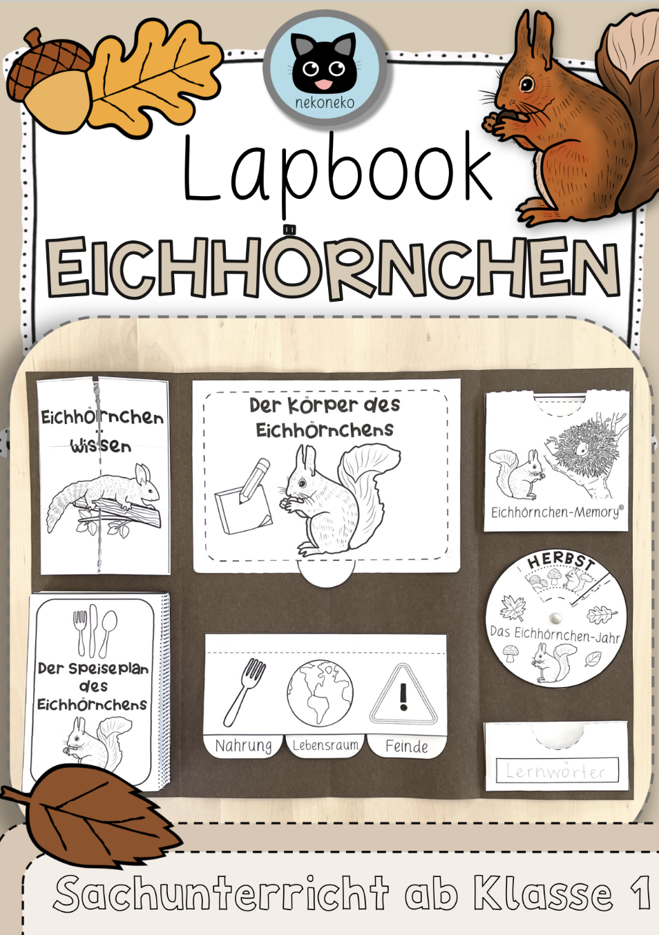 Lapbook | Eichhörnchen | Sachunterricht ab Klasse 1