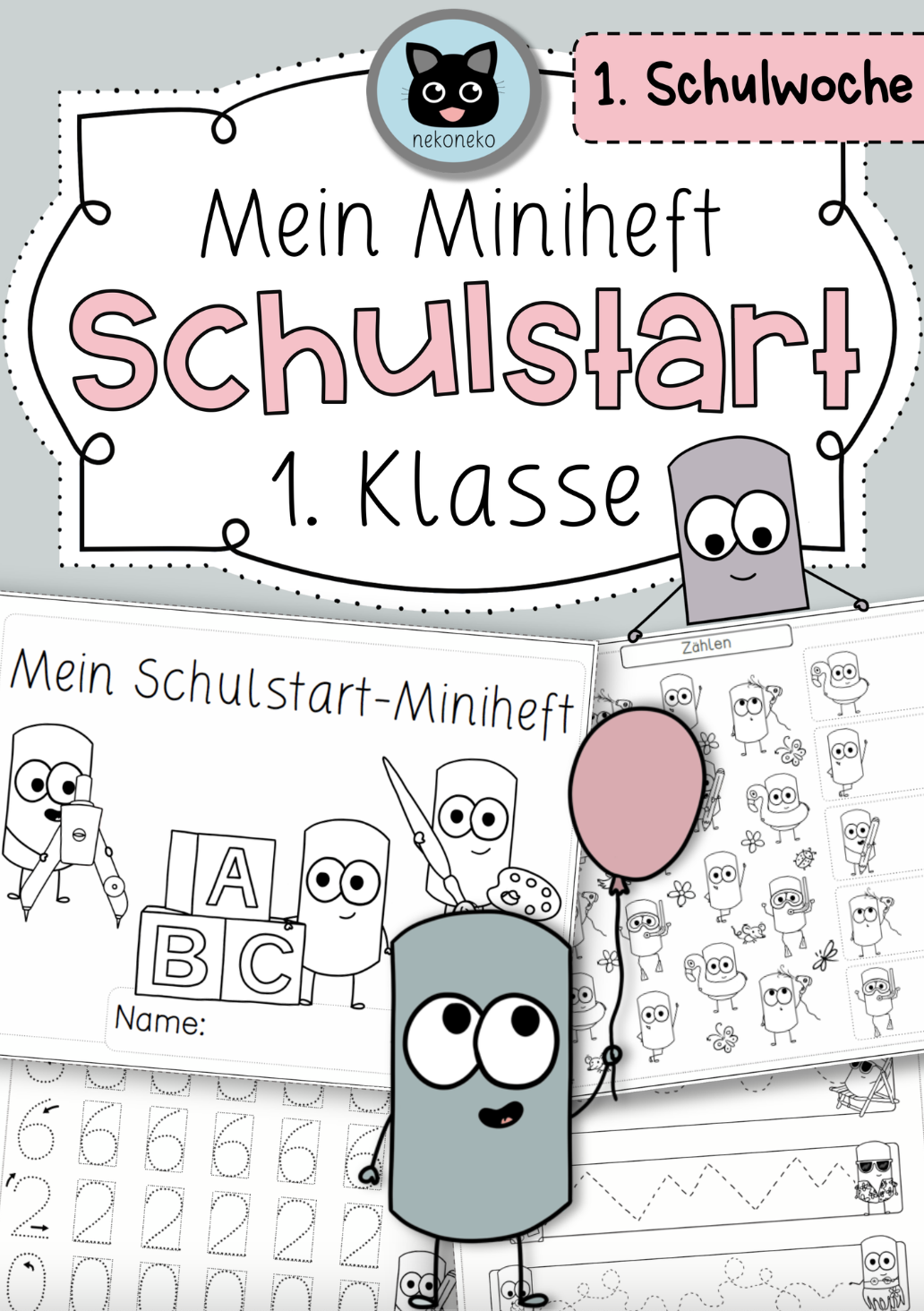 Mein Schulstart-Miniheft | Erste Übungen für die 1. Klasse