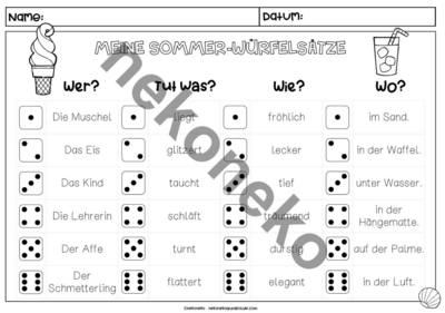 Lustige Würfelsätze | Wachsendes Sparpaket