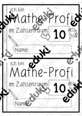 Mathe-Profi im Zahlenraum 10 | Klasse 1