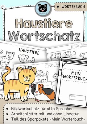 Mein Wörterbuch | Wortschatz zum Thema HAUSTIERE