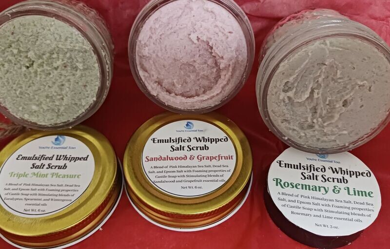 Emulsified Foaming  Salt Scrub