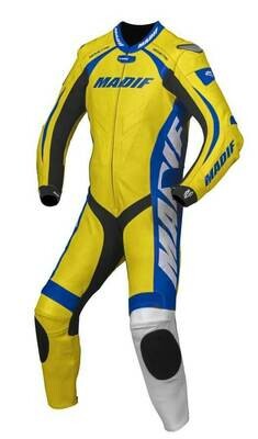 MADIF - MONO PIEL RACING MD1020 YB - AMARILLO/AZUL