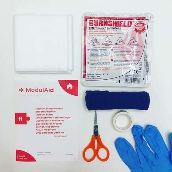 Brandwonde medium