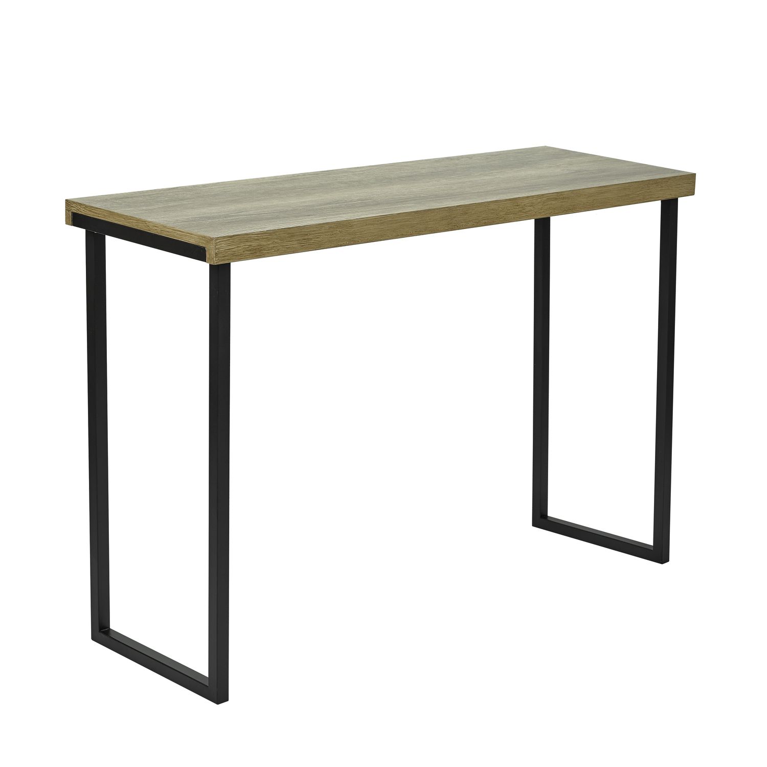 Aston Console Table – Oak Effect & Matt Black | Industrial-Chic Hallway Essential