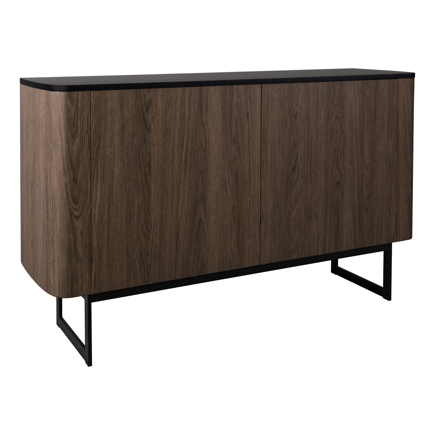 ​Elevate Your Space with the Myron Cabinet – Mocha Veneer & Matt Black