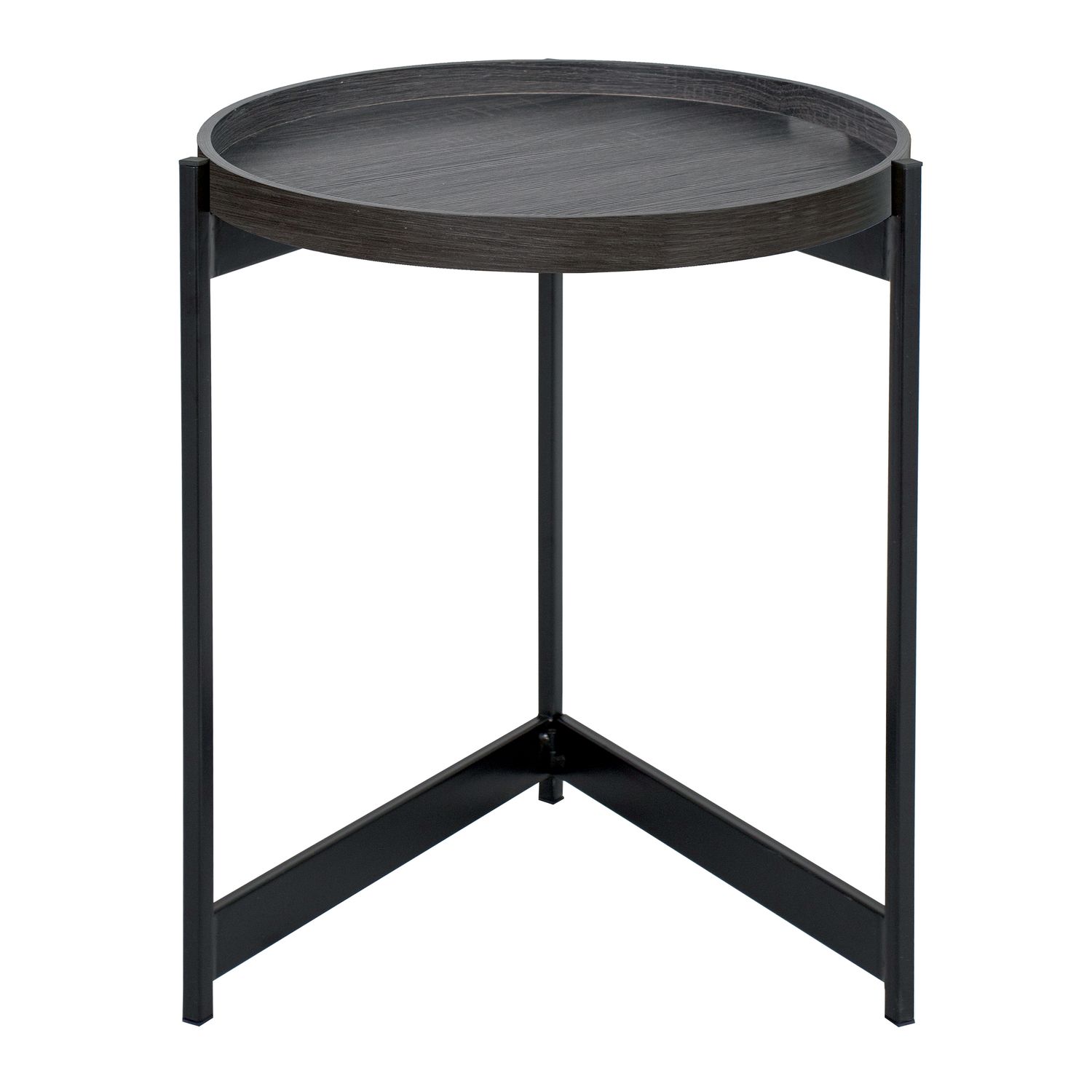 ​Tomal Round Table – Dark Oak Effect | Space-Smart Folding Table